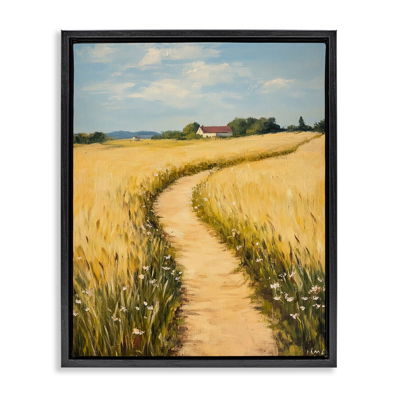 Stupell Industries Meadow Lined Country Path Floating Frame By Franklyn Gregory